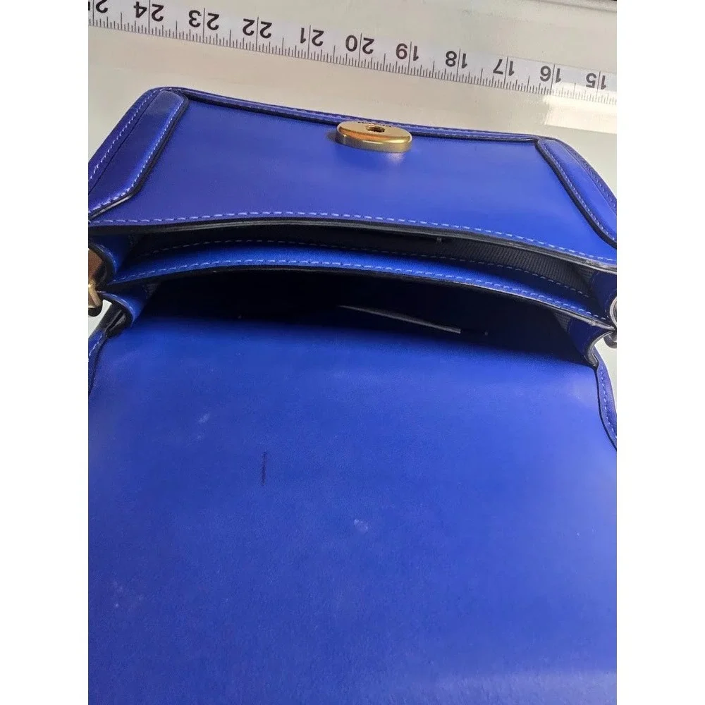 Vintage Coach Blue Leather Purse